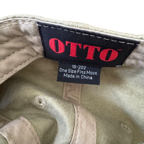 Otto Hamilton Marine Cap OS Embroidered Khaki Cap Adjustable Strap - Picture 5 of 7